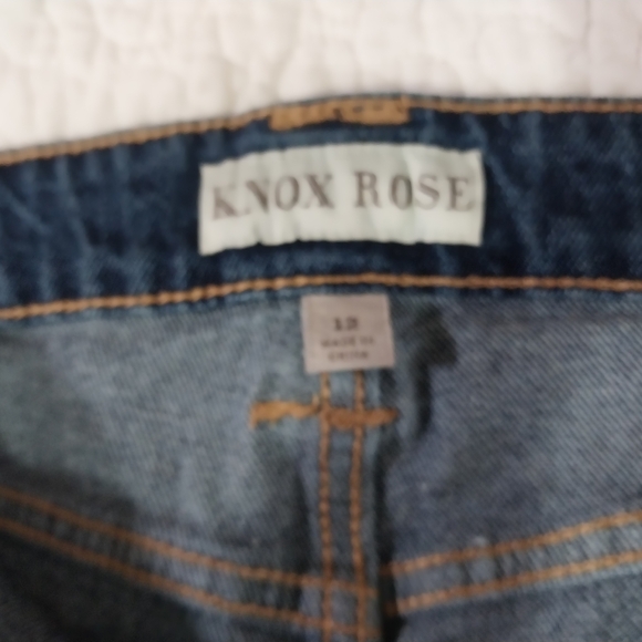 KNOX ROSE Classic Blue Women's Jeans Size 12" Cotton - Picture 10 of 16